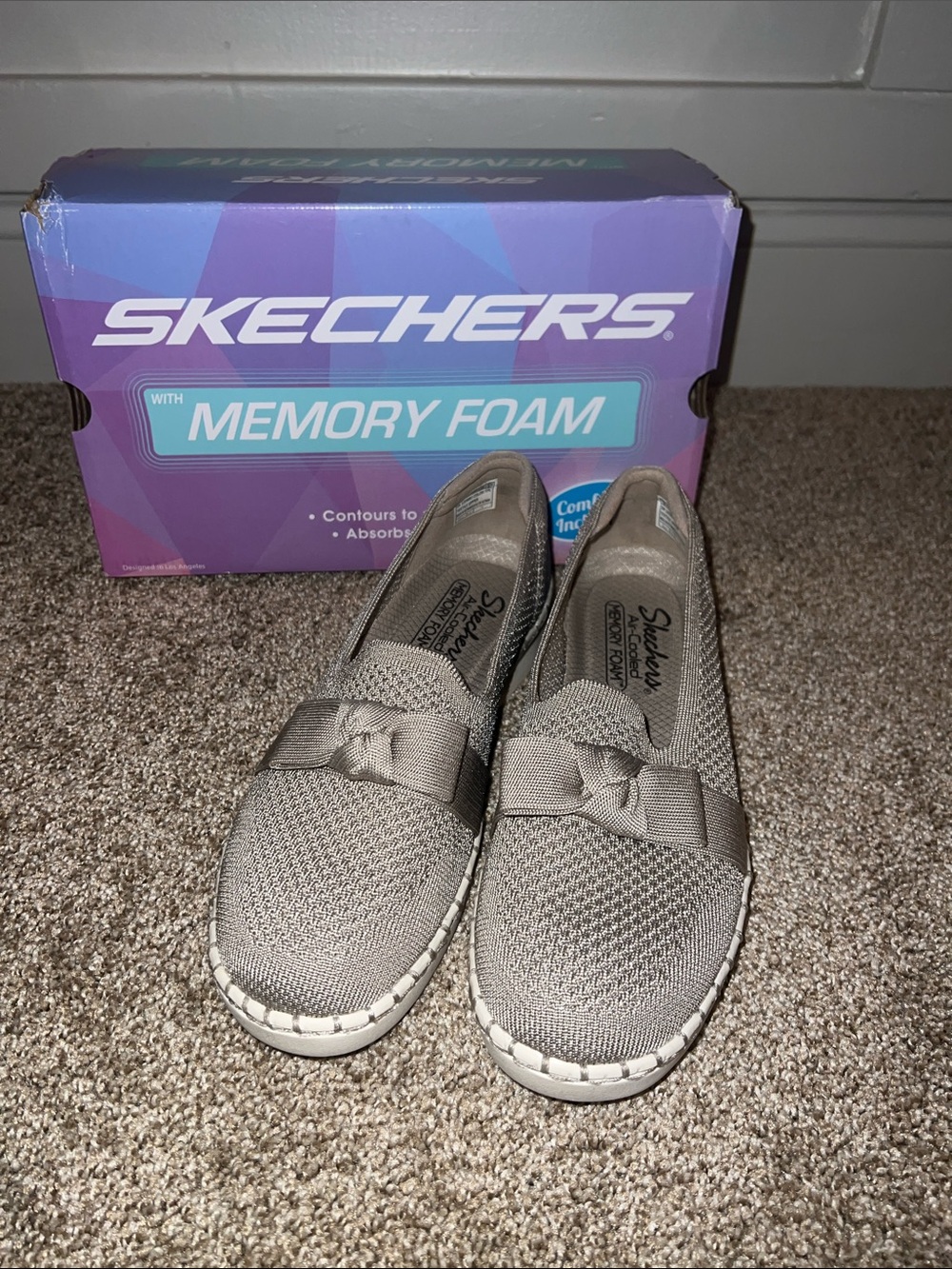 Skechers Sepulveda Slip-On Knit Loafers in Velvet Sky